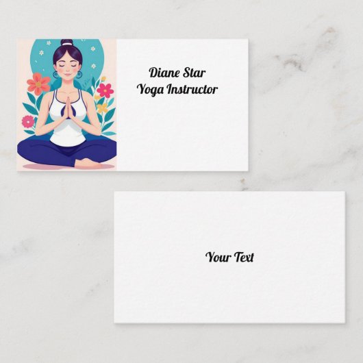 Yoga Instructor Visitekaartje (Voorkant / Achterkant)