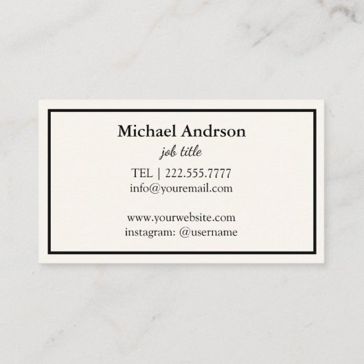 Yoga Instructor Visitekaartje (Achterkant)