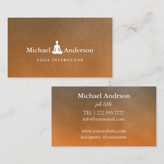 Yoga Instructor Visitekaartje (Voorkant / Achterkant)
