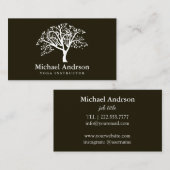 Yoga Instructor Visitekaartje (Voorkant / Achterkant)