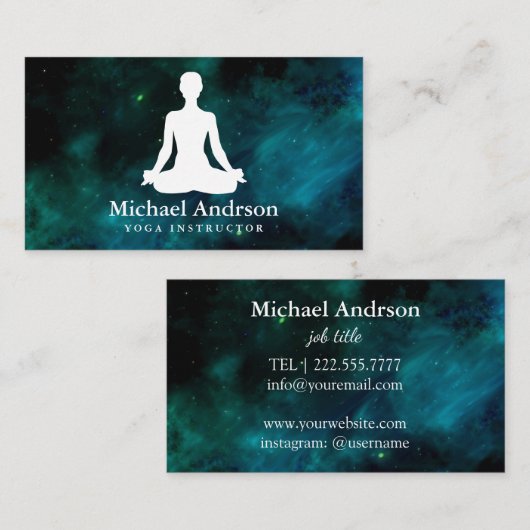 Yoga Instructor Visitekaartje (Voorkant / Achterkant)