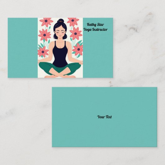 Yoga Instructor Visitekaartje (Voorkant / Achterkant)