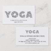 Yoga Instructor Visitekaartje (Voorkant / Achterkant)