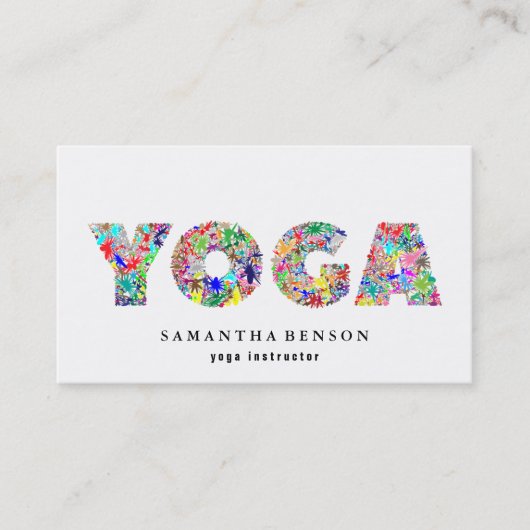 Yoga Instructor Visitekaartje (Voorkant)