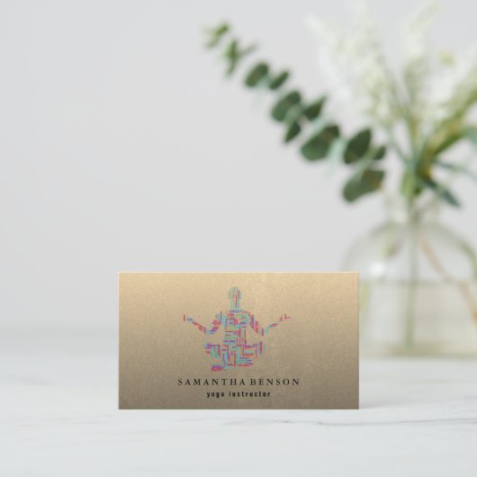 Yoga Instructor Visitekaartje (Staand voorkant)