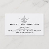 Yoga Instructor Visitekaartje (Achterkant)