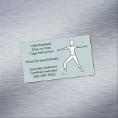 Yoga Instructor Visitekaartje Magnets Magneet (Voorbeeld)