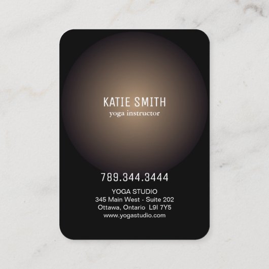 Yoga Instructor Visitekaartjes (Achterkant)