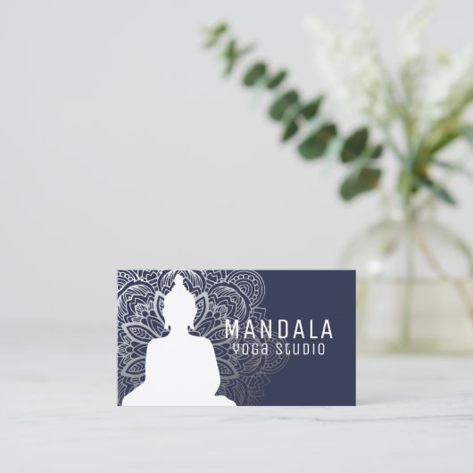 Yoga Instructor Visitekaartjes (Staand voorkant)