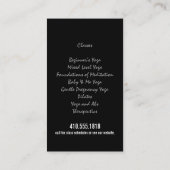 Yoga Instructor Visitekaartjes (Achterkant)