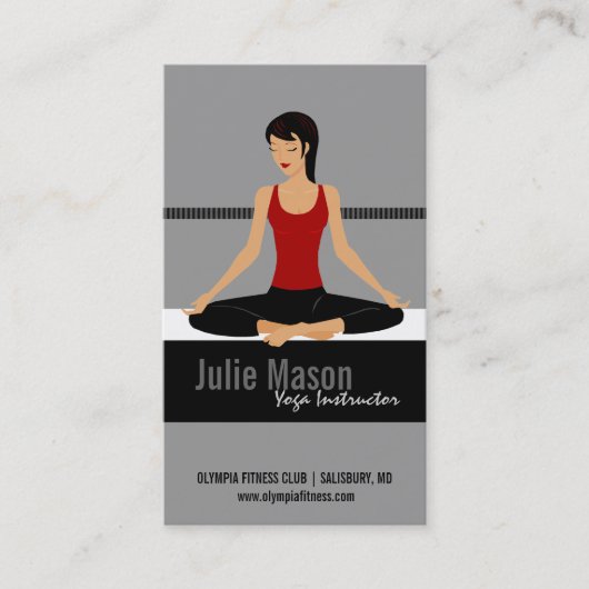 Yoga Instructor Visitekaartjes (Voorkant)