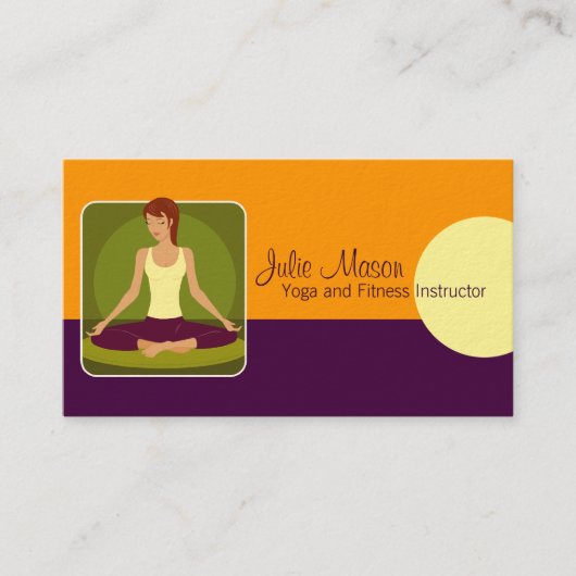Yoga Instructor Visitekaartjes (Voorkant)