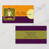 Yoga Instructor Visitekaartjes (Voorkant / Achterkant)