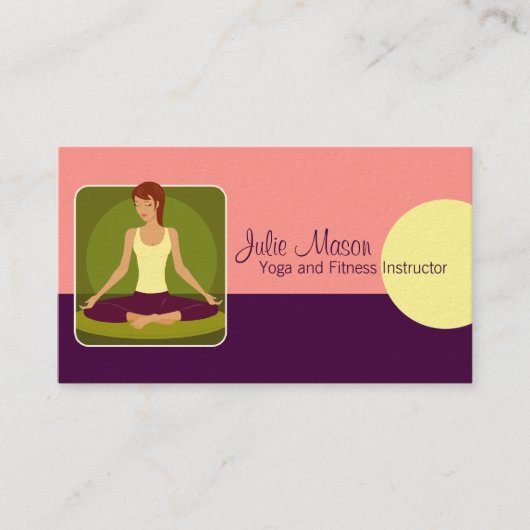Yoga Instructor Visitekaartjes (Voorkant)