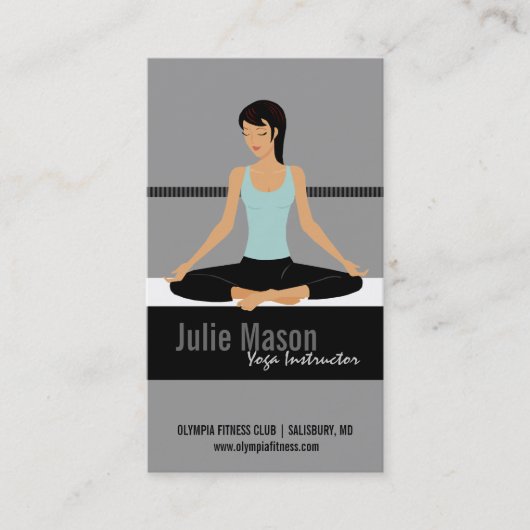 Yoga Instructor Visitekaartjes (Voorkant)