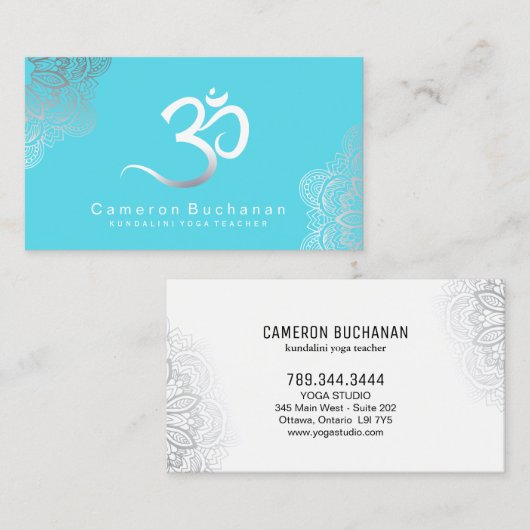 Yoga Instructor Visitekaartjes (Voorkant / Achterkant)