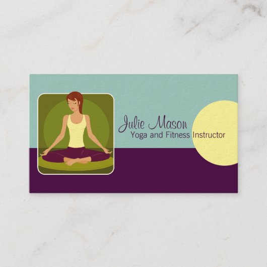 Yoga Instructor Visitekaartjes (Voorkant)