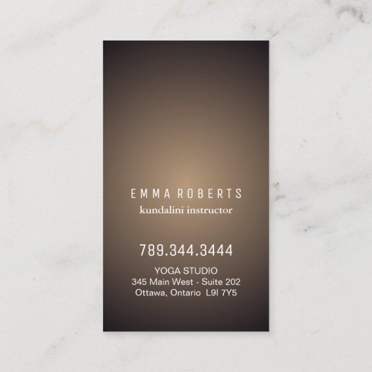 Yoga Instructor Visitekaartjes (Achterkant)