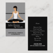 Yoga Instructor Visitekaartjes (Voorkant / Achterkant)