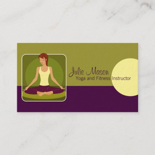 Yoga Instructor Visitekaartjes (Voorkant)