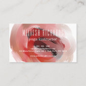 Yoga Instructor  Water Kleur Visitekaartje (Achterkant)