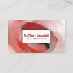 Yoga Instructor  Water Kleur Visitekaartje