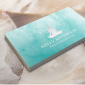 Yoga Instructor Waterverf Lotus Mandala Namaste Visitekaartje