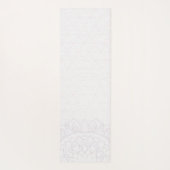 Yoga Instructor Waterverf Meditation Pose Om Sign. Yogamat (Achterkant)