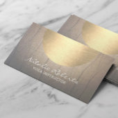 Yoga Instructor Wellness Gold Circle  Visitekaartje