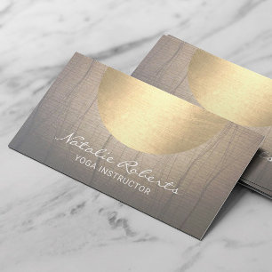 Yoga Instructor Wellness Gold Circle Visitekaartje