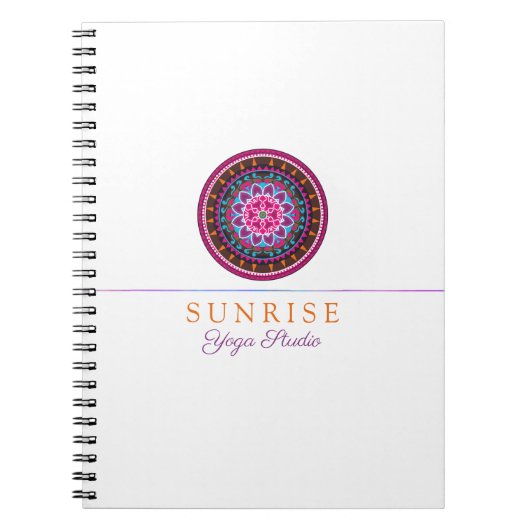 Yoga Instructor, Wellness Mandala studio design Notitieboek (Voorkant)