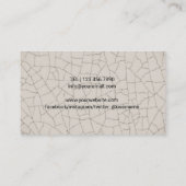 Yoga Instructor Wellness Meditation Keramiek Visitekaartje (Achterkant)