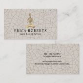 Yoga Instructor Wellness Meditation Keramiek Visitekaartje (Voorkant / Achterkant)