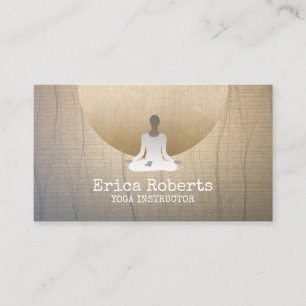 Yoga Instructor Wellness Meditation Visitekaartje