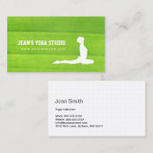 Yoga Instructor Wellness Natuur Groen Visitekaartje (Voorkant / Achterkant)