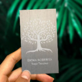 Yoga Instructor Wellness Tree Zen Linen Visitekaartje