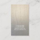 Yoga Instructor Wellness Tree Zen Linen Visitekaartje (Achterkant)