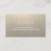 Yoga Instructor White Lotus Logo Vintage Visitekaartje (Achterkant)