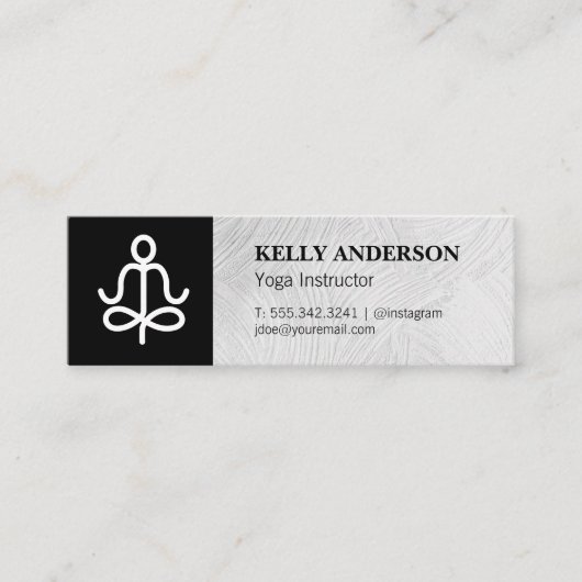 Yoga Instructor | Yogi Mini Visitekaartje (Voorkant)