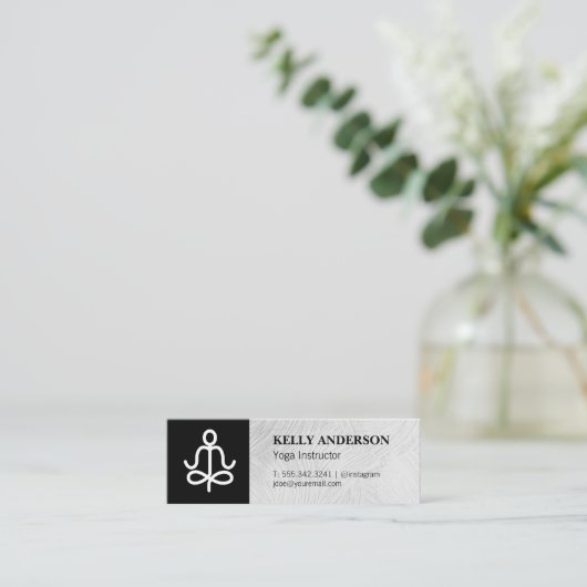 Yoga Instructor | Yogi Mini Visitekaartje (Staand voorkant)
