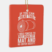 Yoga Instructor Yogi Zen Meditation Keramisch Ornament (Rechts)