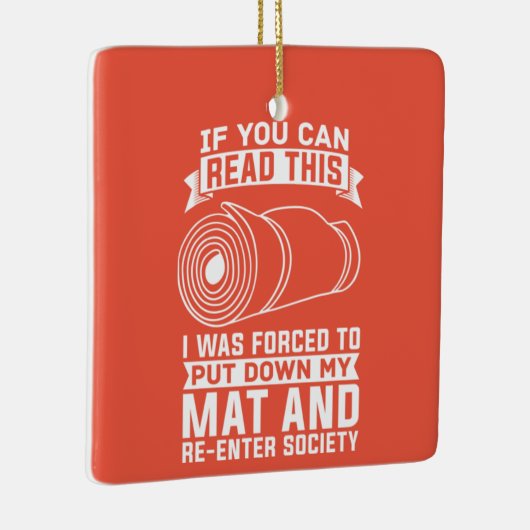 Yoga Instructor Yogi Zen Meditation Keramisch Ornament (Rechts)