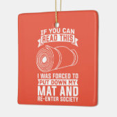 Yoga Instructor Yogi Zen Meditation Keramisch Ornament (Links)