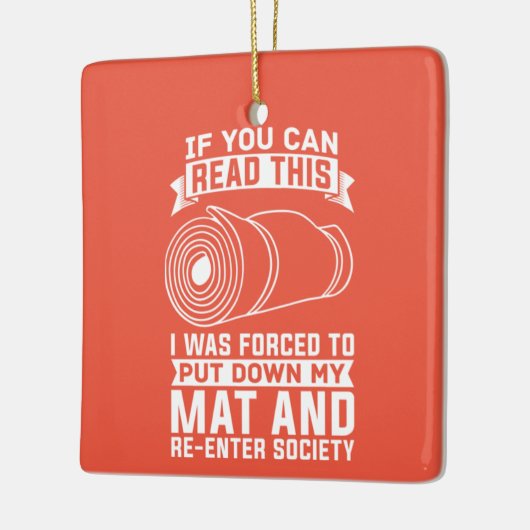 Yoga Instructor Yogi Zen Meditation Keramisch Ornament (Links)