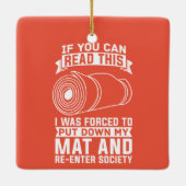 Yoga Instructor Yogi Zen Meditation Keramisch Ornament (Achterkant)