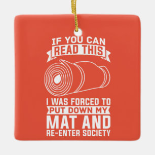 Yoga Instructor Yogi Zen Meditation Keramisch Ornament