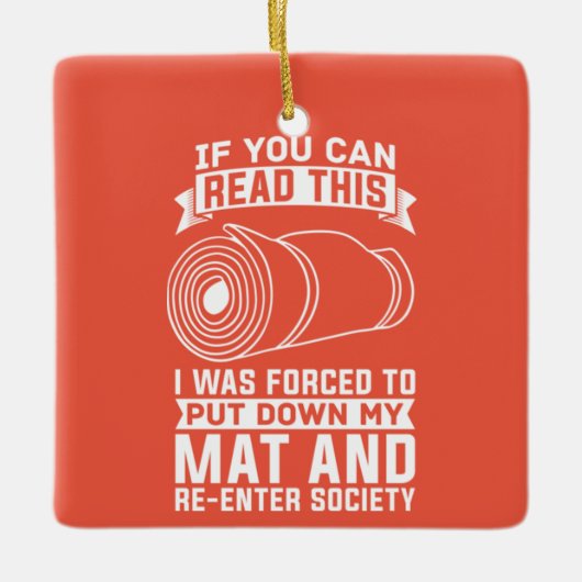 Yoga Instructor Yogi Zen Meditation Keramisch Ornament (Voorkant)