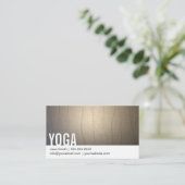 Yoga Instructor Zen Achtergrond Vette tekst Visitekaartje (Staand voorkant)
