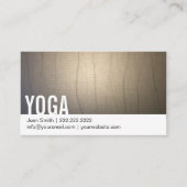 Yoga Instructor Zen Achtergrond Vette tekst Visitekaartje (Voorkant)