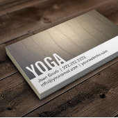 Yoga Instructor Zen Achtergrond Vette tekst Visitekaartje